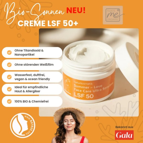 Produktbild von Thats me organic: Bio-Sonnencreme LSF 50+
