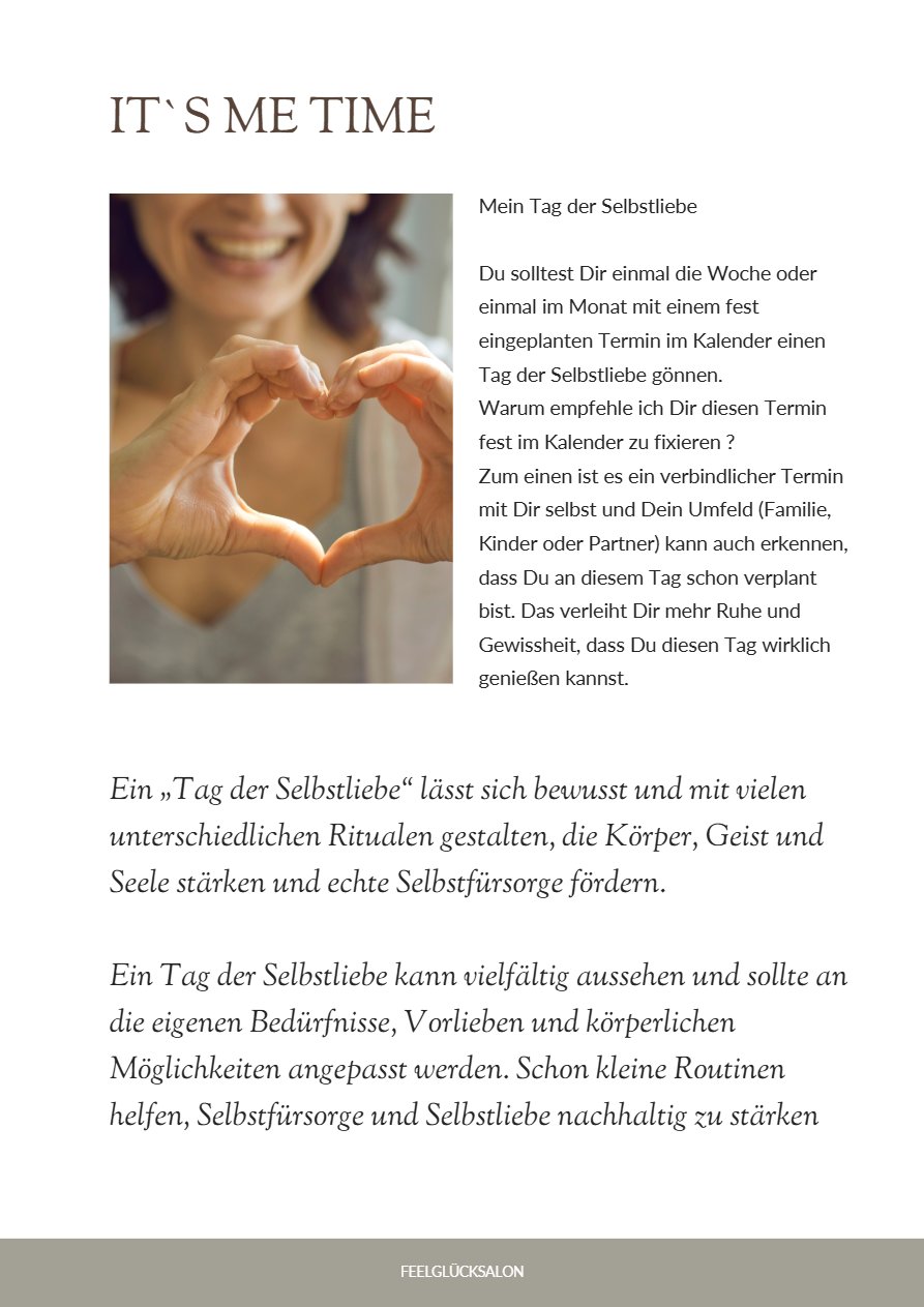 Deckblatt - It's Me Time